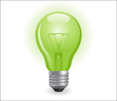 Incandescent electric lamp clipart