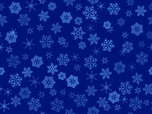 Flocons de neige transparents vectoriels — Image vectorielle