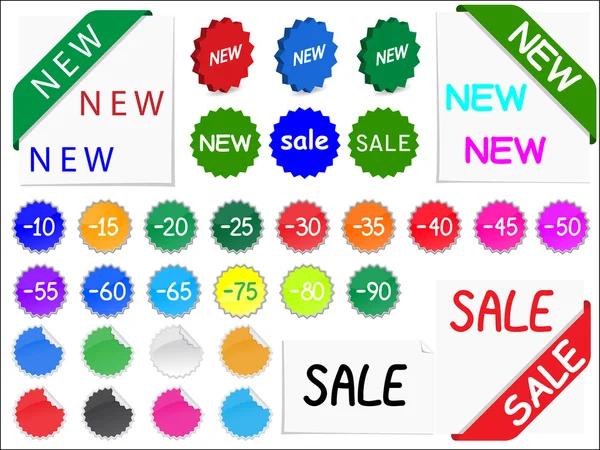Vector sale tags — Stock Vector
