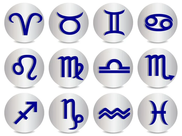 Icônes signe du zodiaque — Image vectorielle
