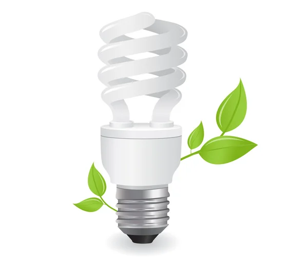 Ilustração de lâmpadas ecológicas — Vetor de Stock