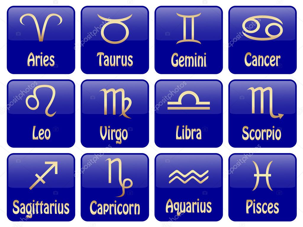 Zodiac sign icons