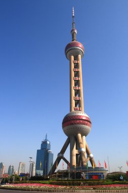 Oriental pearl tower clipart