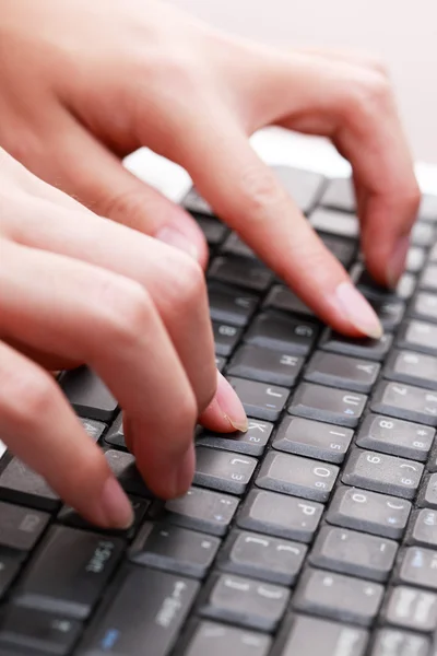 Typing on keyboard. — Stock Photo, Image