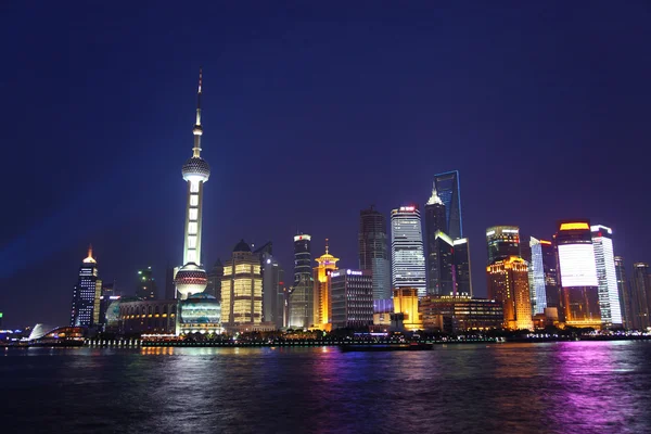 Шанхай ніч — стокове фото
