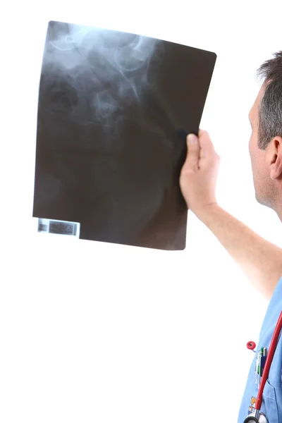 stock image Doctor looking at a xray