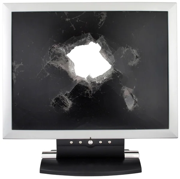 Broken monitor — Stock Photo, Image