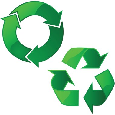 Recycling signs clipart