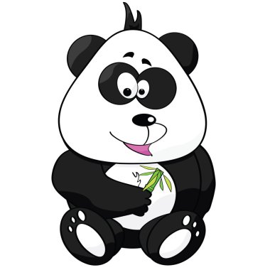 Cartoon panda clipart