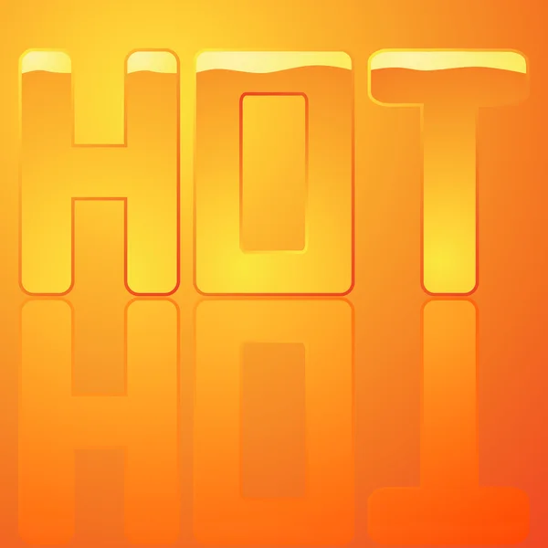 Hot — Stock Vector