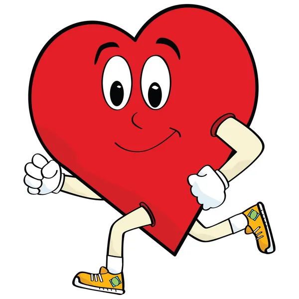 Běh srdce — Stockový vektor