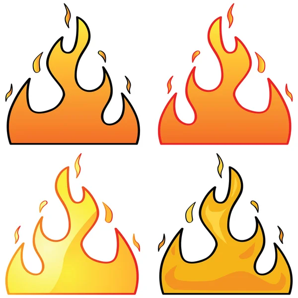 Flammen — Stockvektor