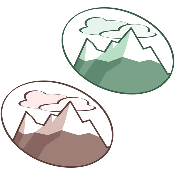 stock vector Mountain icon