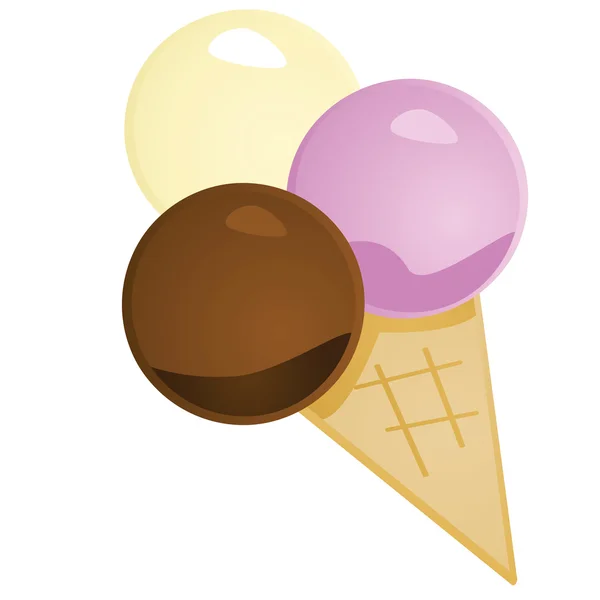 Блестящее мороженое — стоковый вектор