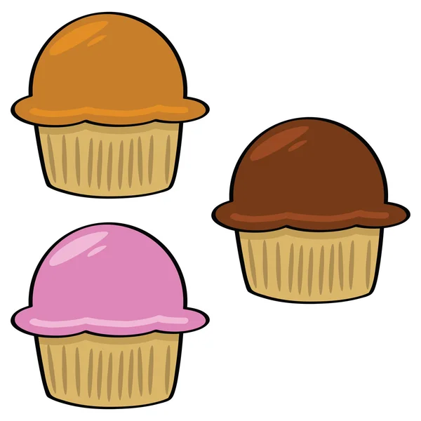 Cartoon muffins 1 — Stockvector