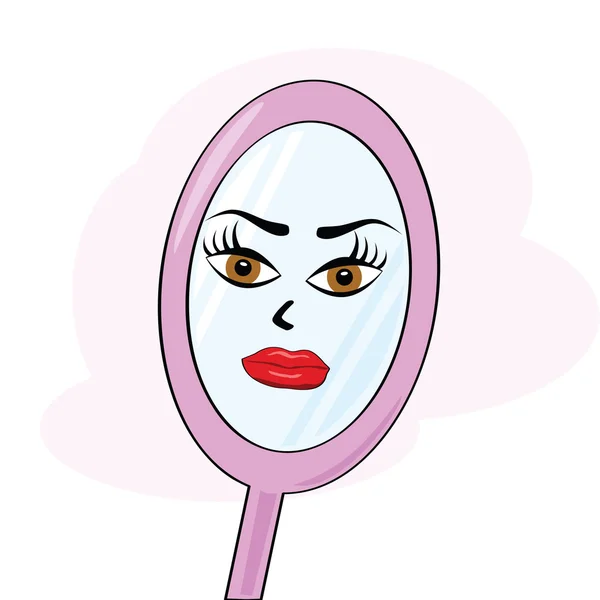 Miroir beauté — Image vectorielle