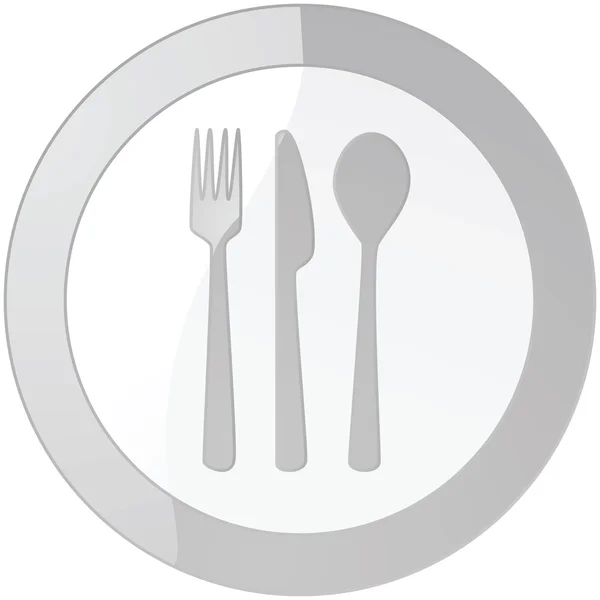 Glansigt restaurang tecken — Stock vektor