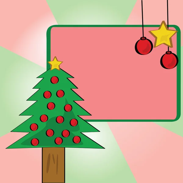 Kerstmis achtergrond en sjabloon — Stockvector