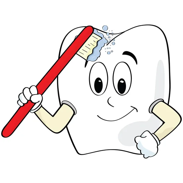 Чистка зубов — стоковый вектор