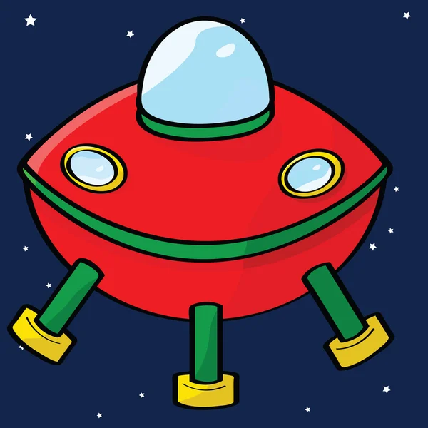 Flying saucer — Stock Vector
