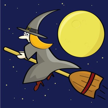 Cartoon witch clipart