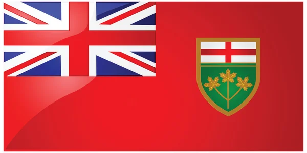 Bandiera dell'Ontario — Vettoriale Stock