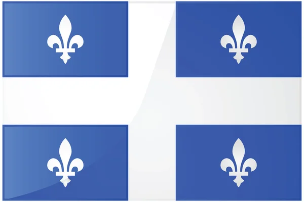 Flaga Quebecu — Wektor stockowy