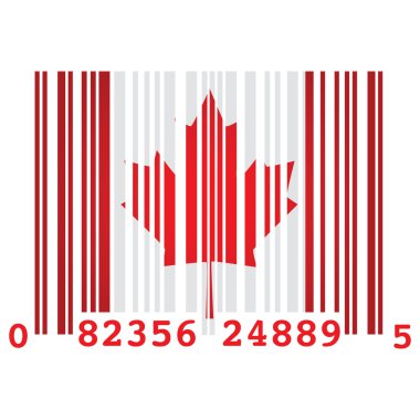 Canada bar code clipart