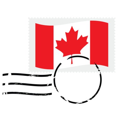 Canada stamp clipart