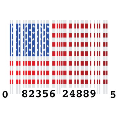 USA bar code clipart