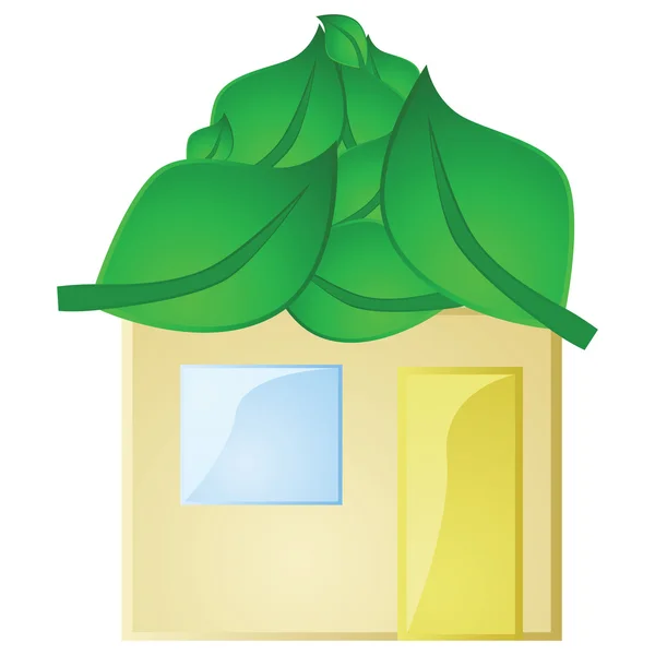 Casa verde — Vetor de Stock