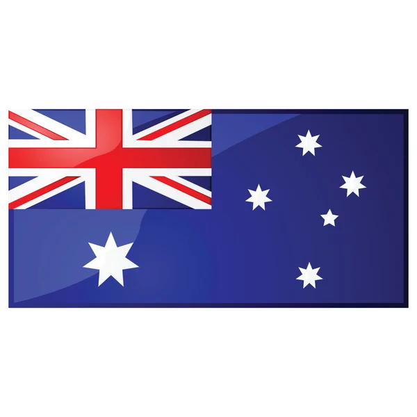 オーストラリアの旗γυναίκα δάχτυλο και κρέμα — ストックベクタ
