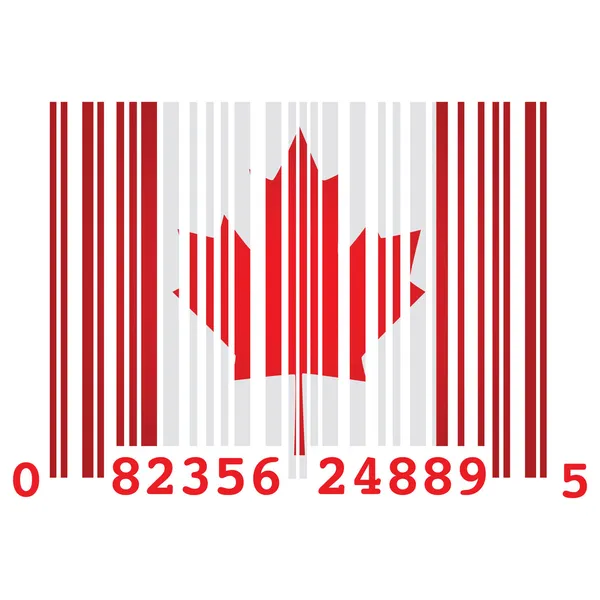 Código de barras do Canadá — Vetor de Stock