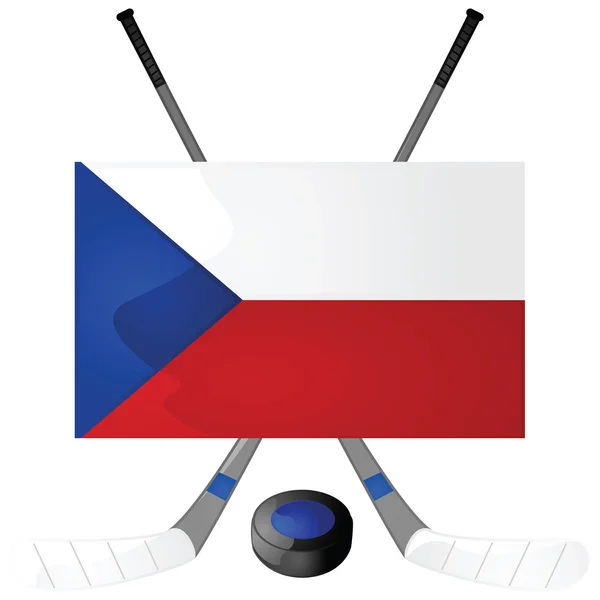 Czech hockey — Stock Vector