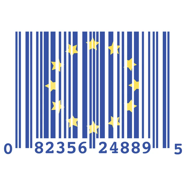 Codice a barre Europa — Vettoriale Stock