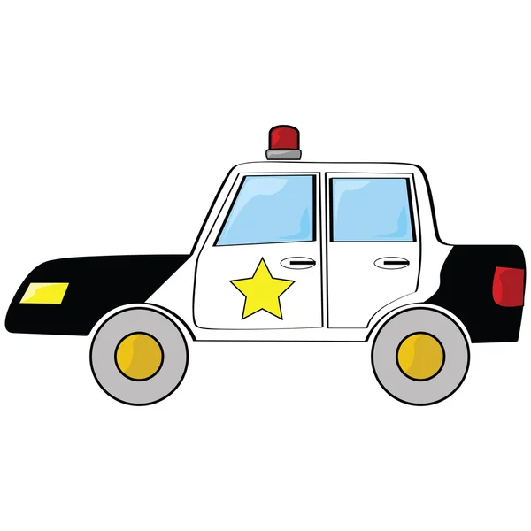 Cartoon politie-auto — Stockvector