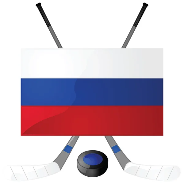 Russian hockey — Stock Vector