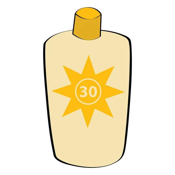 Sunscreen lotion — Stock Vector