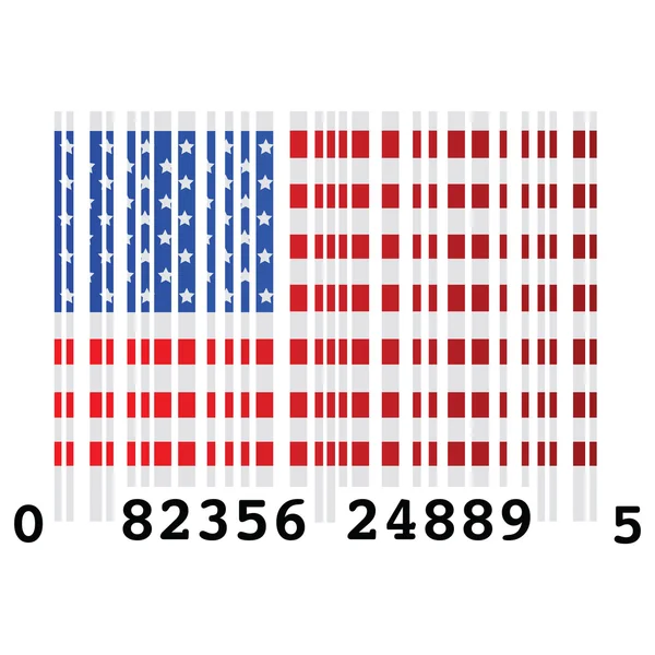 stock vector USA bar code