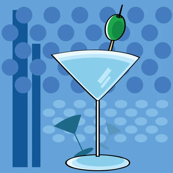 Vintage-Cocktail — Stockvektor
