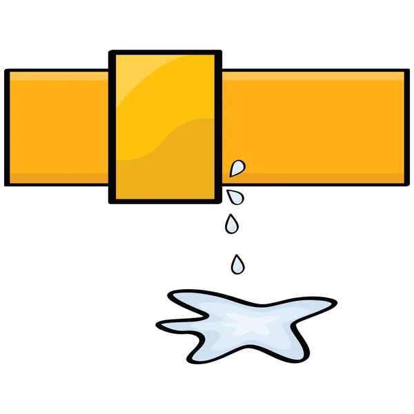 Fuite d'eau — Image vectorielle