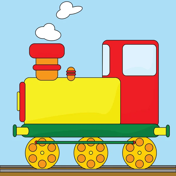 Cartoon tåg — Stock vektor