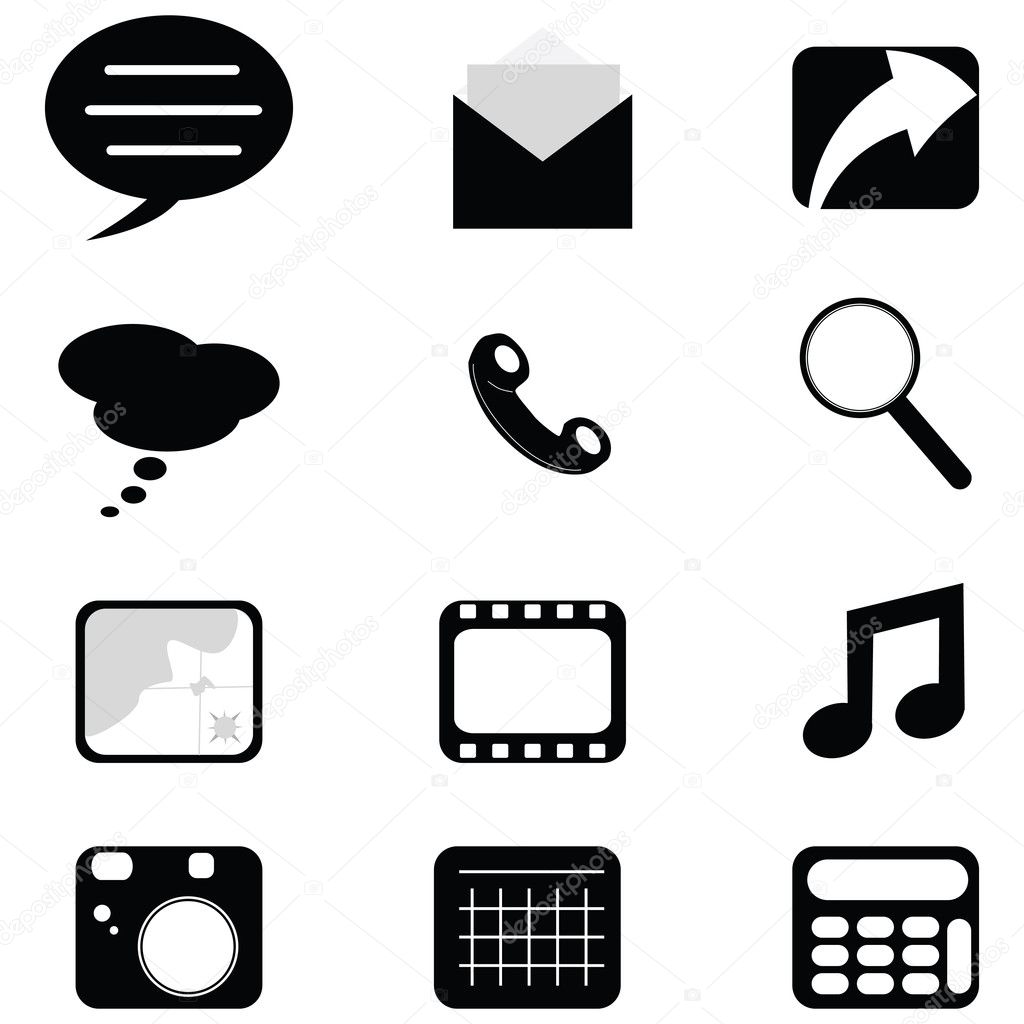 Web/phone icons