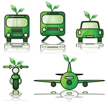 Green transportation clipart