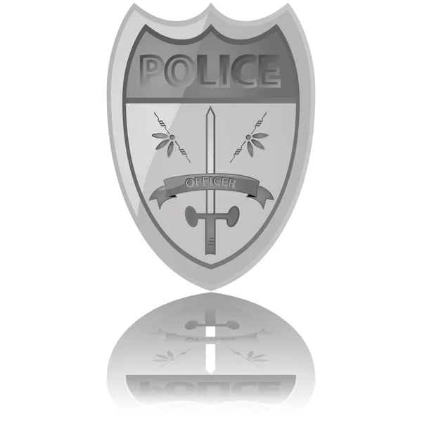 Polizeiabzeichen — Stockvektor