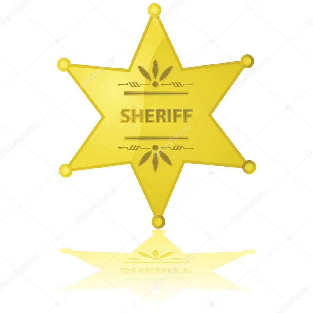 Sheriff star — Stock Vector © bruno1998 #3863926