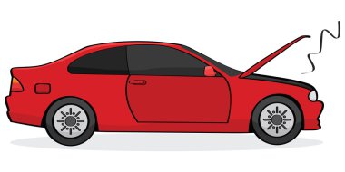 Broken car clipart