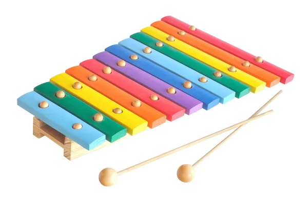 Wooden toy xylophone — Stock Photo, Image