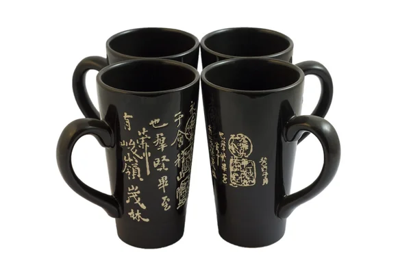 Cuatro tazas chinas — Foto de Stock