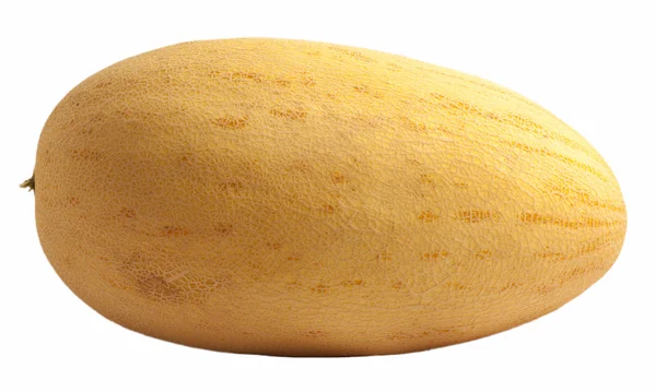 Sabroso melón amarillo sobre un fondo blanco —  Fotos de Stock